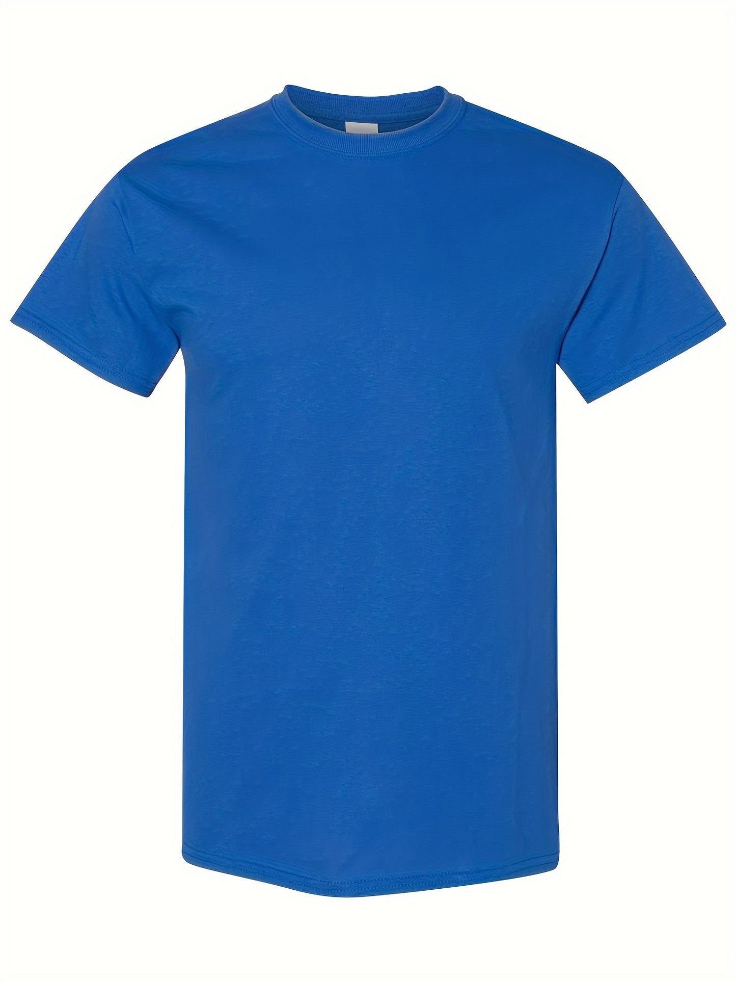 5pcs Men'S Fashion Sports T-Shirt, Summer Casual Stretch Crew Neck T-Shirt