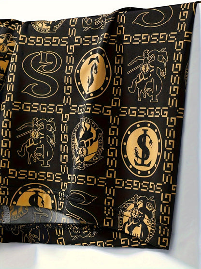 Random 5-Pack GDECC Men'S Ultra-Thin Breathable Boxer Briefs, Black And Golden Knight Chain Design, Soft Elastic Fiber, Suitable For Daily Wear And Special Occasions, Special Occasion Underwear| Knight Chain Pattern| Smooth Fabric Underwear