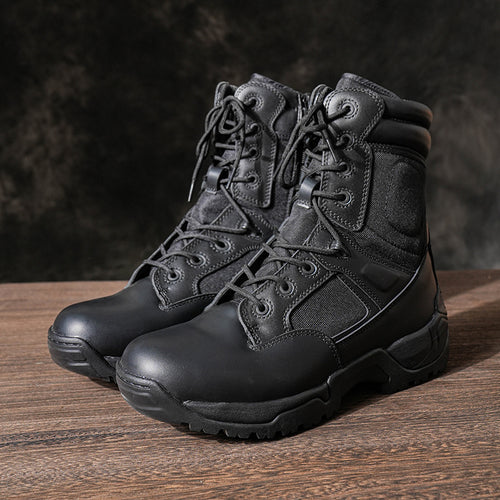 NORTIV 8 Wide Version Men's Tactical Work Boots Durable & Comfortable Hiking Motorcycle Combat Boots Response