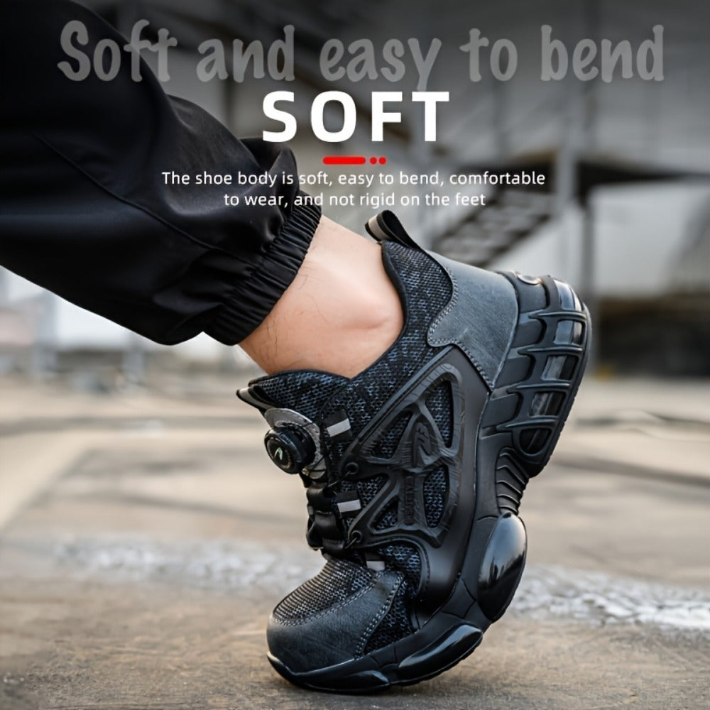 Men's Work & Safety Shoes - Puncture Resistant & Lace-Up Fit
