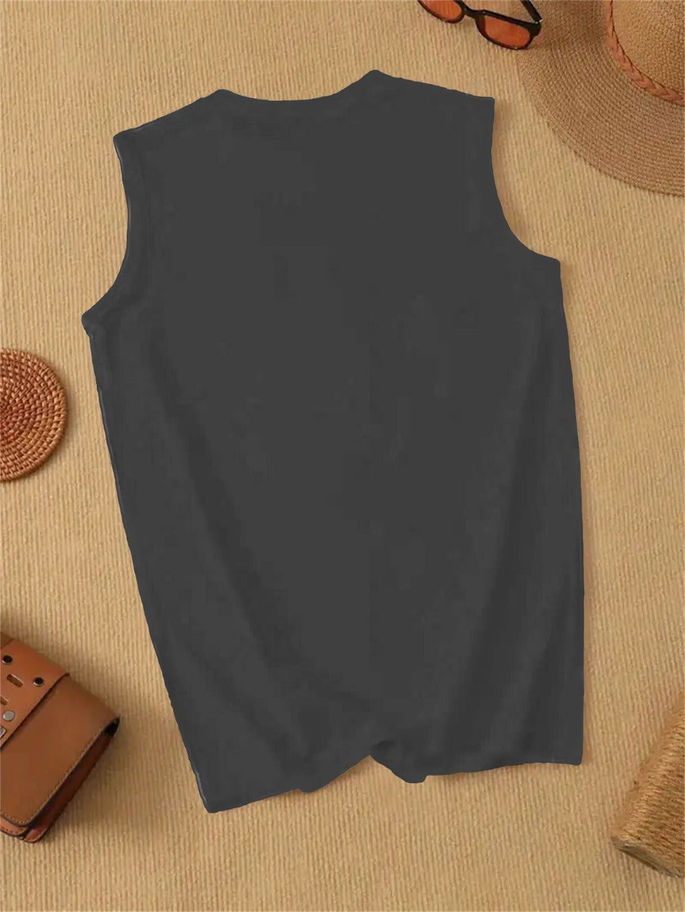 Unisex's American Flag T-Shirt - Sleeveless 307429