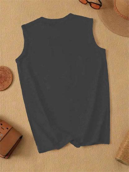 Unisex's American Flag T-Shirt - Sleeveless 307429