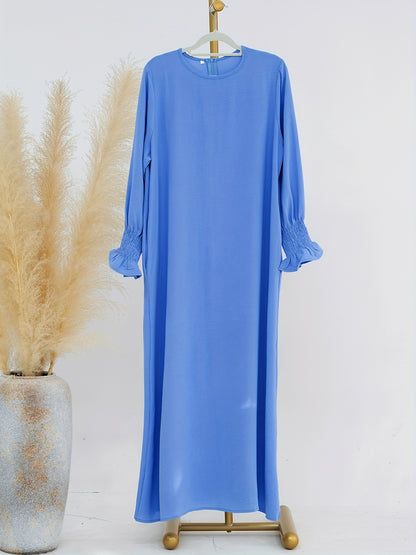 Soft Crepe Material with Pocket Mulim Lady Abaya Prayer Abaya