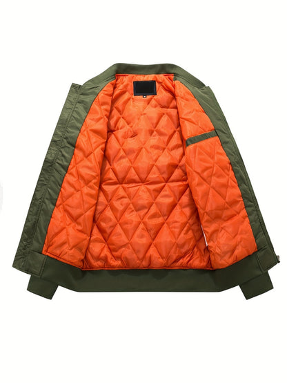 Men's Relaxed Zip-Up Coat