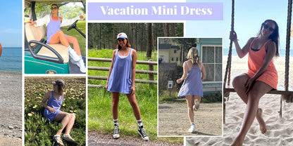 Women'S Summer Sleeveless Mini Dress, Style with Thin Straps, Short Dress Featuring Pockets