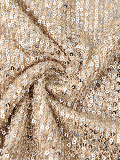 Sparkling Sequin V-Neck Sleeveless Top, Elegant Casual Tank for Spring and Summer Wear
