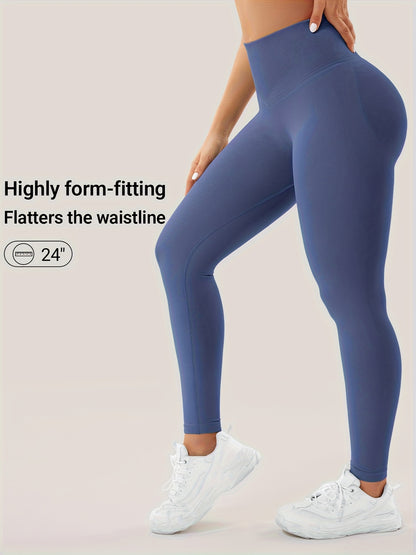 VOYJOY Women Impact Leggings Seamless Scrunch Butt Lifting Workout Leggings High Waisted Gym Yoga Pant