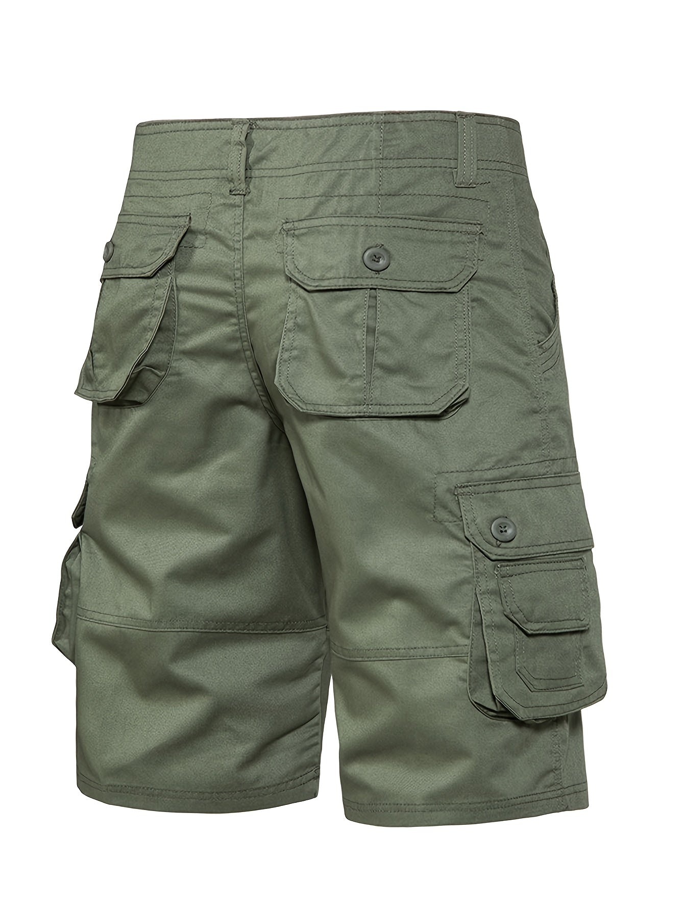 2-Pack Men'S New Multi-Pocket Work Shorts, 100% Pure Skin-Friendly And Breathable Fabric, Running, Travel, And Hiking Shorts, Wrinkle-Resistant And Durable Shorts