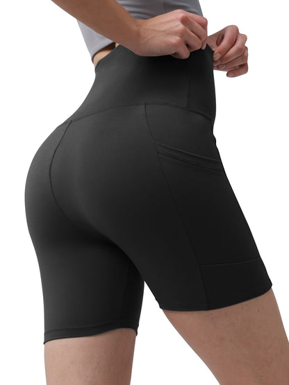 Women's Yoga Shorts, High Waisted Lifting Buttocks And Bottom Safety Pants, Outdoor Fitness Running Cycling Sports Casual Pants
