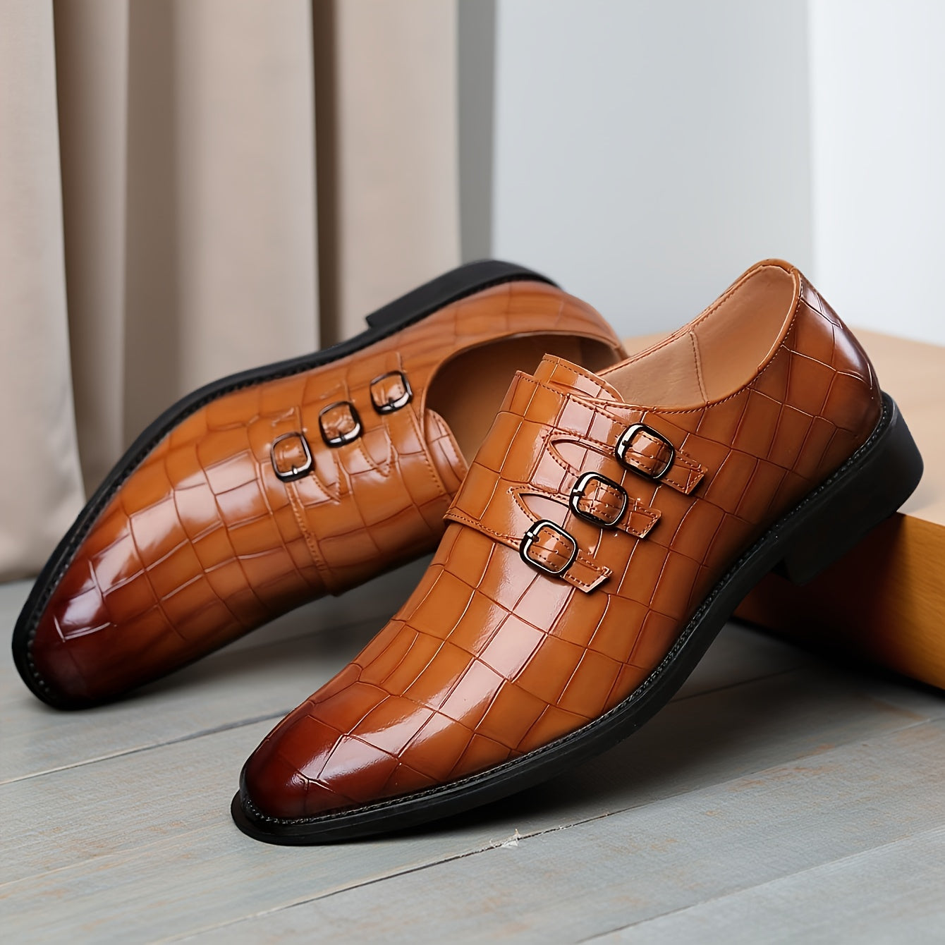 Plus Size British Style Soft Bottom Casual Pu High Quality Comfortable Business New Formal Men Lace-Up Shoes