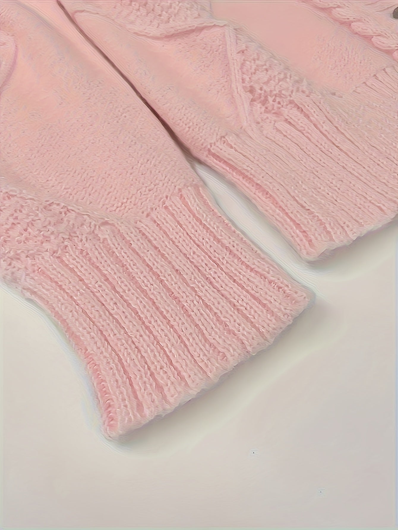 [Cozy Cable Cardigan] Plus Size - Cozy Plus Size Cable Cardigan - Soft Long Sleeve Open Front Layer for Comfortable Everyday Wear