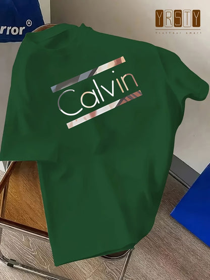 Men's Graphic T-Shirt - Round Neck Short Sleeve Streetwear Style