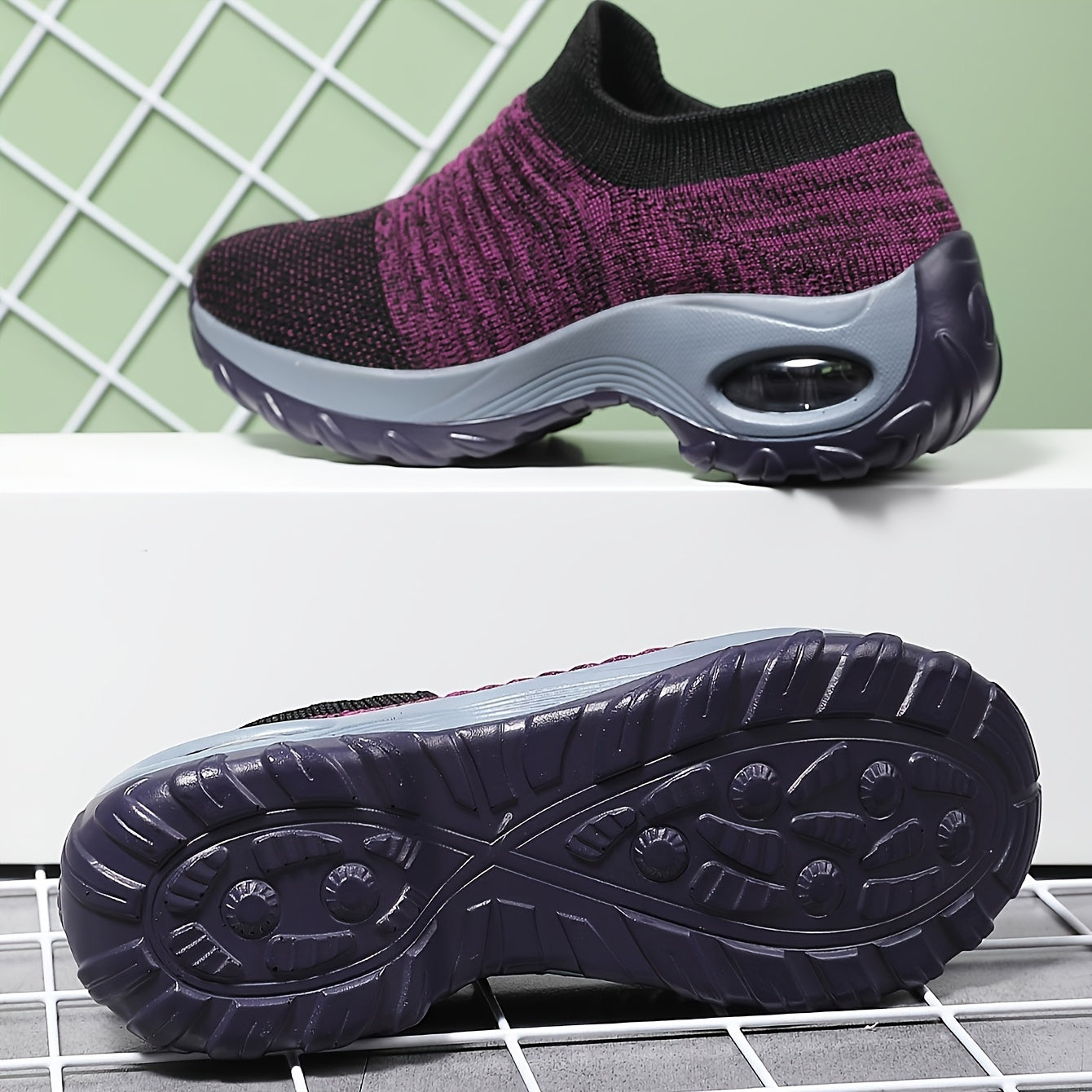 2026 New Spring And Summer Mesh Breathable, Lightweight And Comfortable Casual Shoe Covers, Women's Thick Sole Versatile One Foot Shoes, Fashionable Anti Slip Running Shoes, Board Shoes for Women, Women Shoes