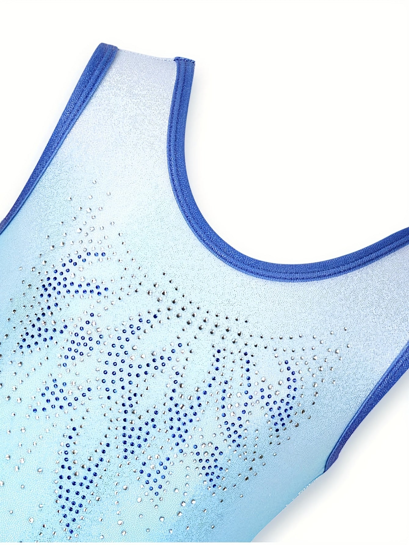 Set of 3 Girls' Leotards Featuring Shorts And a Hairband, Designed with a Gradient Contrast, Diamond Decorations, And Sleeveless Style, Perfect for Ballet Dance Performances