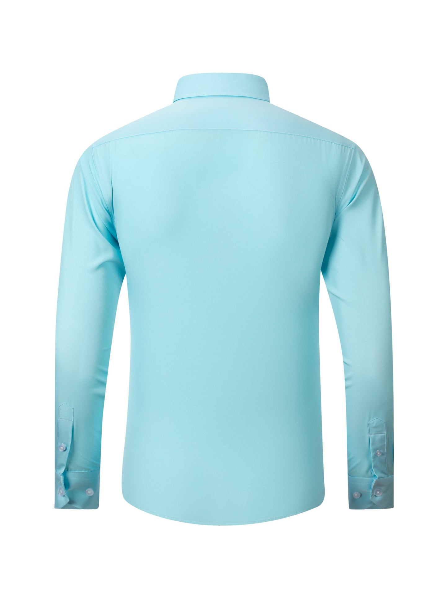 Men'S Long-Sleeve Shirt Made Of, Stretchy And Suitable for Business Attire, Wrinkle-Free Suit Shirt, Casual Short-Sleeve White Work Uniform