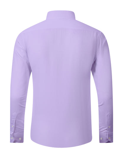 3pcs Men'S Stretch Long Sleeve Business Casual Dress Shirts