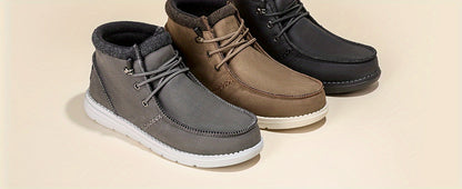 2026 Men's Casual Slip-on Shoes Warm Loafers For Men Winter Boots Game Day Fan Gear for All Football Fans