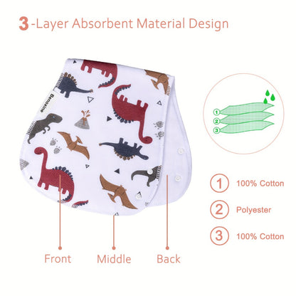 Baby Burp Cloth Set - Soft Absorbent Multipack Style 2741