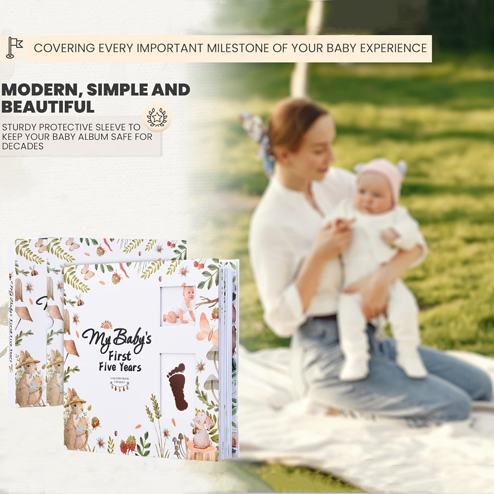 Baby Memory Book - Birth to Age Five Keepsake Journal