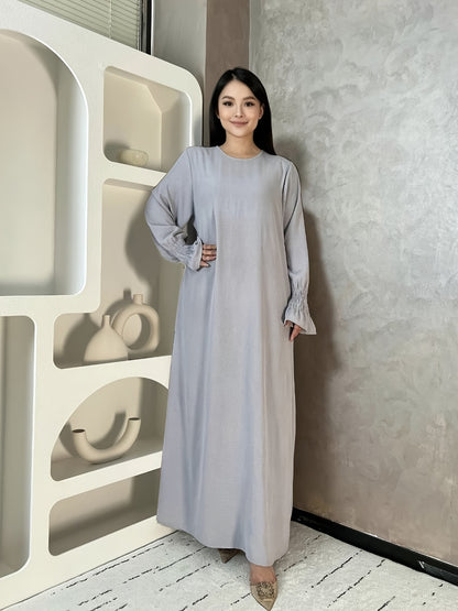 Soft Crepe Material with Pocket Mulim Lady Abaya Prayer Abaya