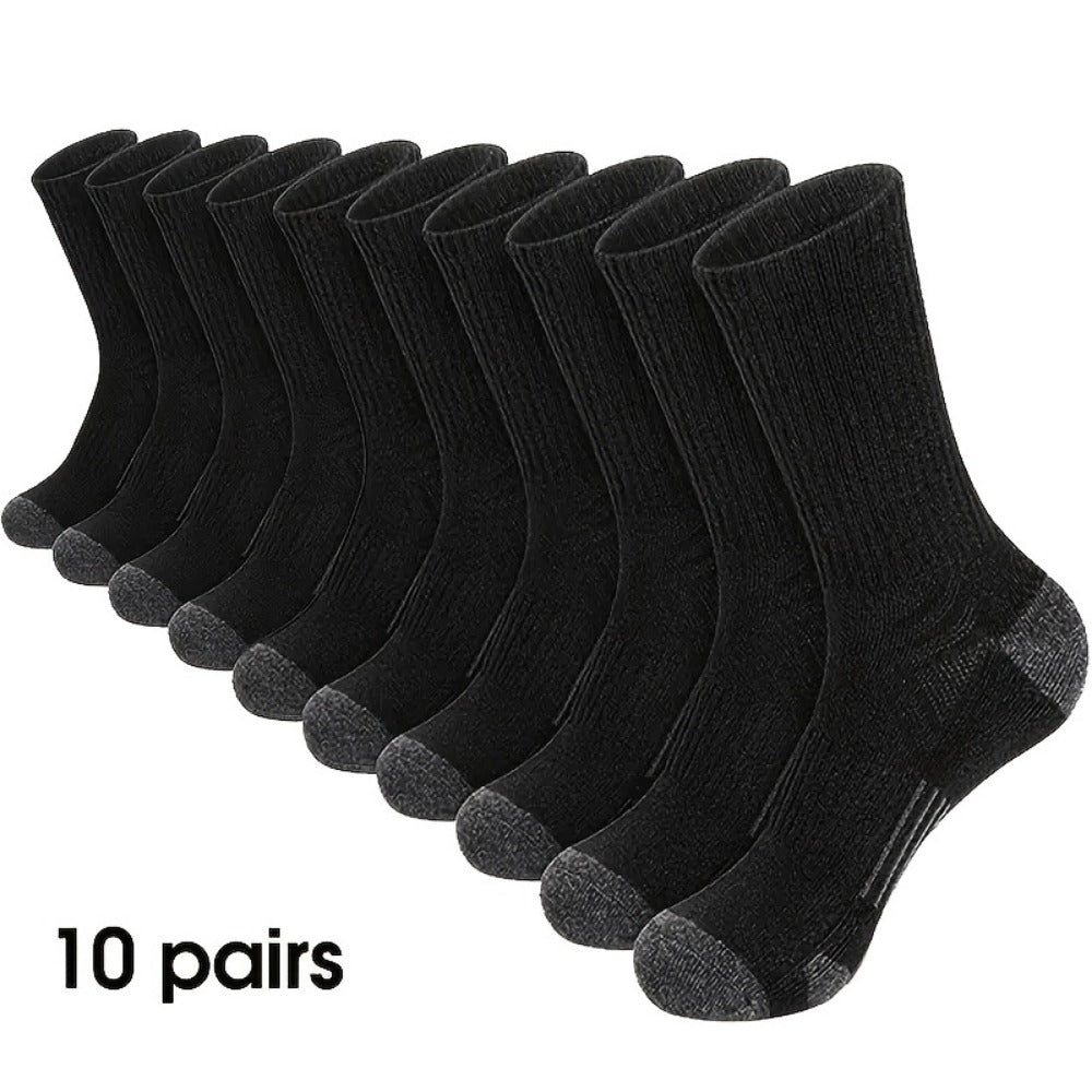 Women's Colorblock Crew Socks - 10-Pair Pack