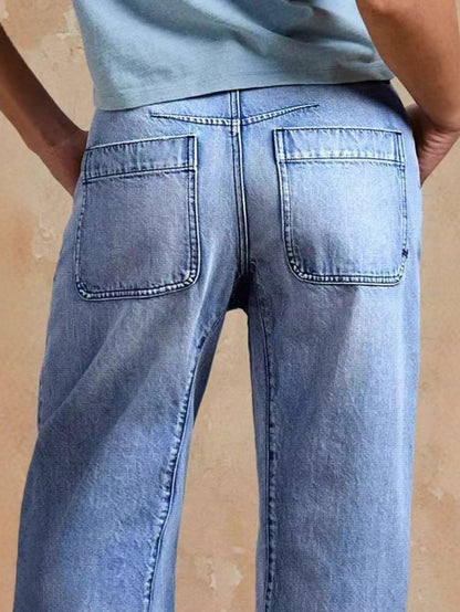 Women's Autumn/ Winter 2025 New Casual Fashion Loose Denim Pants