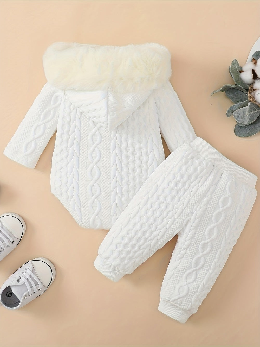 Baby Girl Casual Outfit Set - Long Sleeve Winter