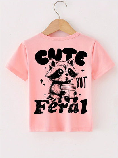 Girls' Cartoon T-Shirt - Summer