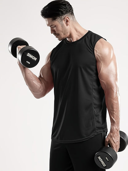 Men's Plus Size Performance Tank Tops - 5-Pack Breathable Sports Vests