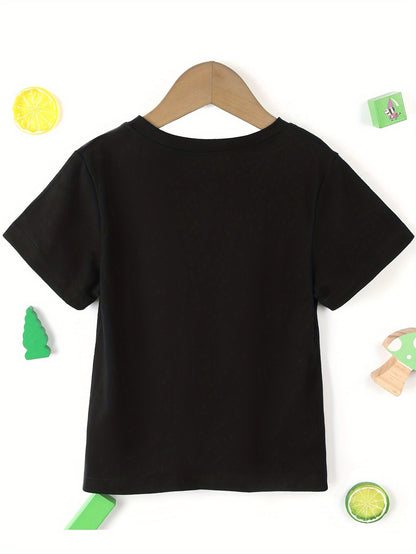 Boys' Soft & Comfy T-Shirt - DON'T MAKE ME CALL MY UNCLE Humorous Print, Crew Neck, Short Sleeve, Ideal For SpringSummerFall, Machine Washable