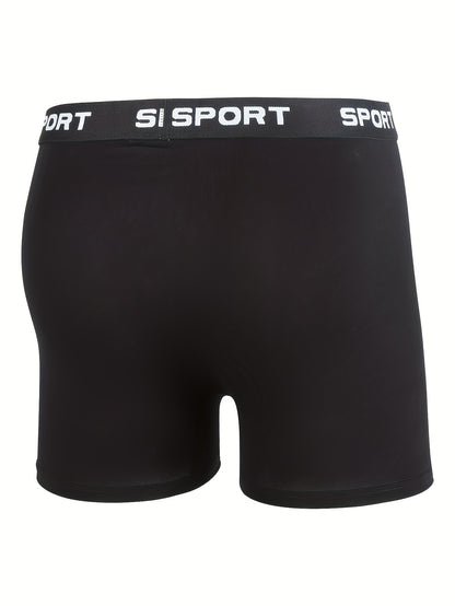 Set of 5 Men'S Boxer Briefs with a Comfortable Fit, Featuring a Wide Elastic Band That Prevents Riding Up