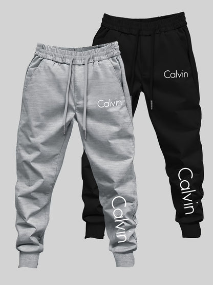 1 Men's Loose-Fit Casual Jogger Pants with Adjustable Elastic Drawstring Waistband, for Gym, Training, and Autumn Casual Wear, Breathable Material, Relaxed Fit, Essential for Sports Enthusiasts, Fitness Pants, Men's Plus Size Running Pants