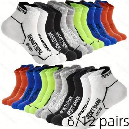 Men's Athletic Ankle Socks - 12-Pair Pack