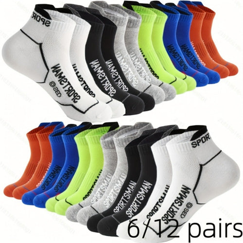 Men's Athletic Ankle Socks - 12-Pair Pack
