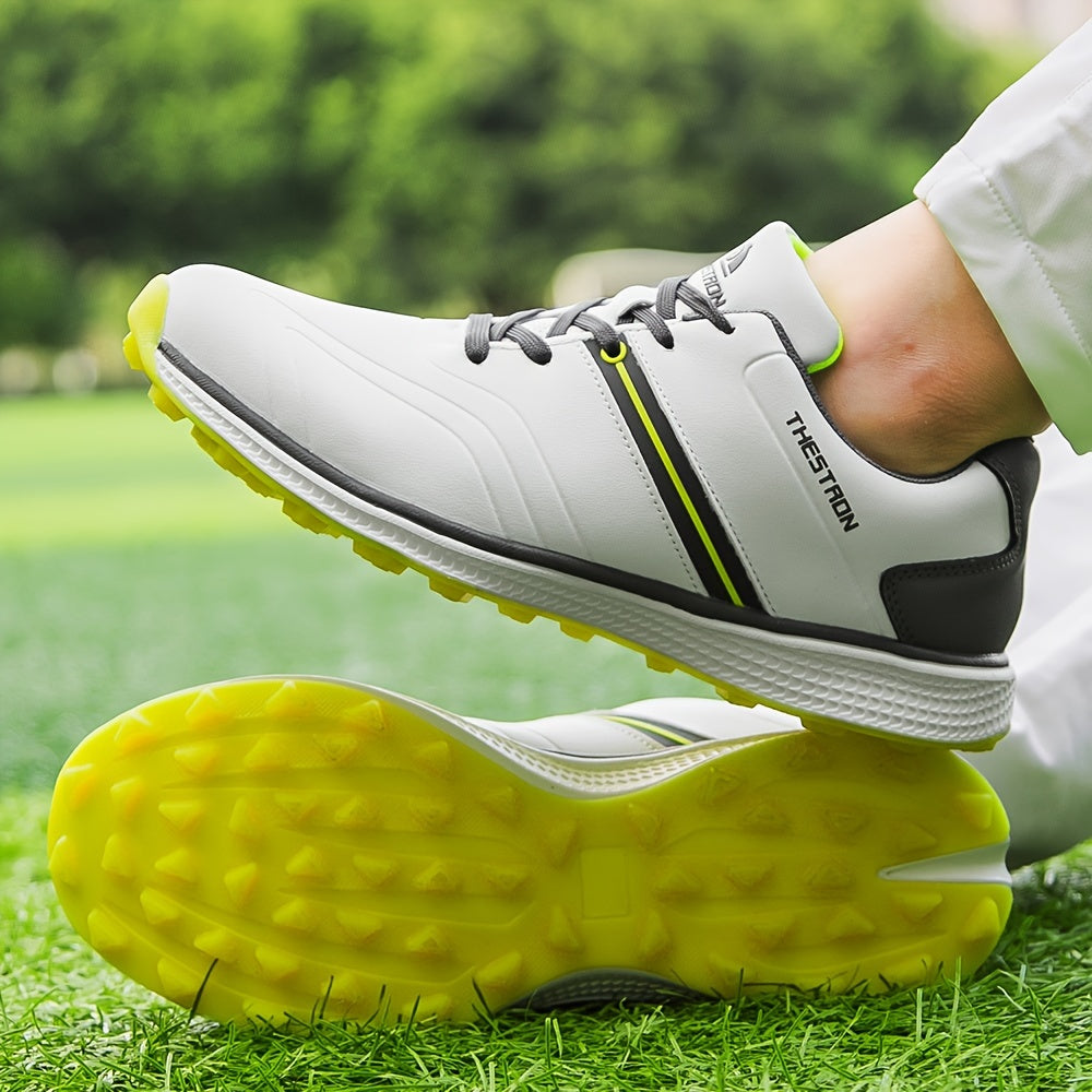 Professional Men'S Golf Shoes, Comfortable Golf Training Sneakers For All Seasons Outdoor