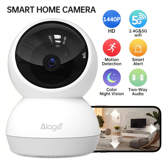 2K Indoor WiFi Security Camera - Two-Way Audio and Night Vision – main product image