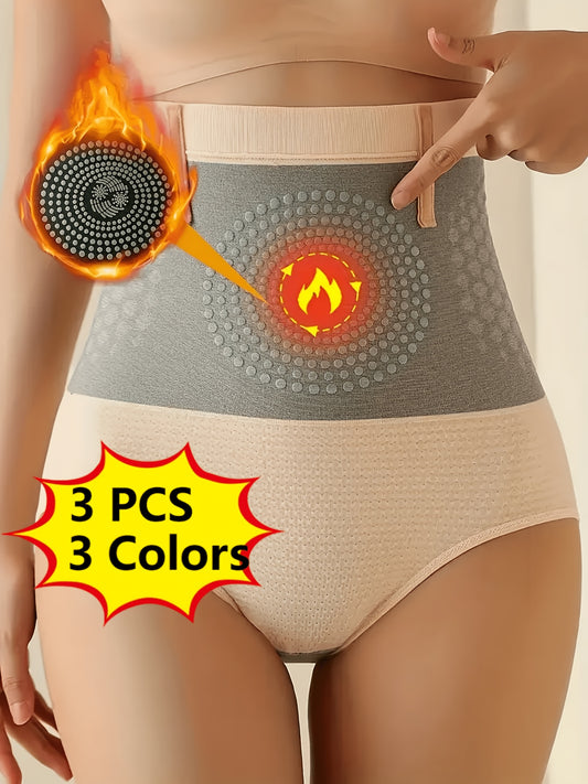 3-Pack Women's High-Waist Shapewear Briefs - Firm Tummy-Control Smoothing – main product image