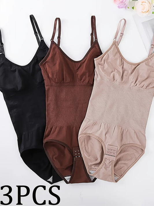 3 Seamless Shapewear Bodysuits with Functions Of Abdominal Compression Hip Lifting – main product image