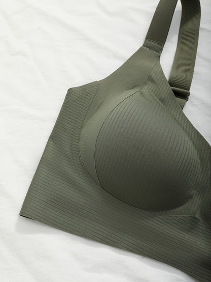 [Special Occasions] 4pcs (4pcs) Plus Size Push-Up Bras Full Bust Coverage Suitable for 1XL-4XL - Wide Strap Removable Pads, No Underwire, Seamless Lift for Everyday & Special Occasions, Machine Washable Pack