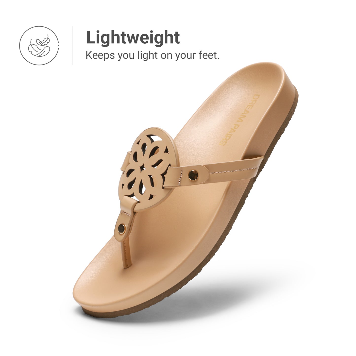 Platform Flip Flops for Women Support Soft Cushion Comfortable Dressy Thong Sandals Slippers for Summer Vacation Walking