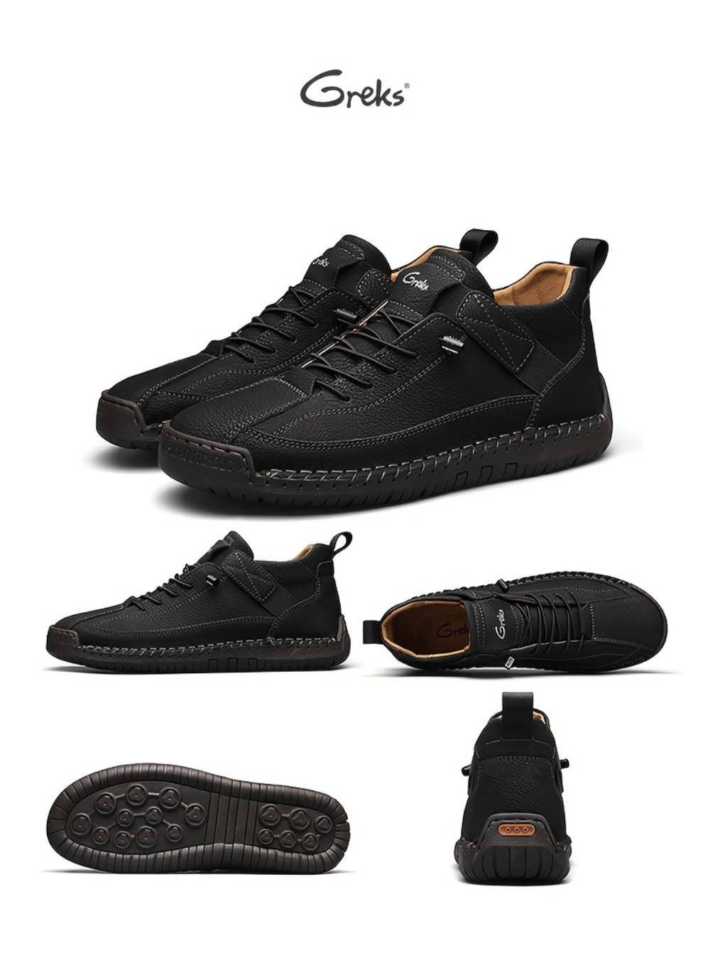 Men's Walking Shoes - Non-Slip Sole Platform Sole for Outdoor & Travel 023781