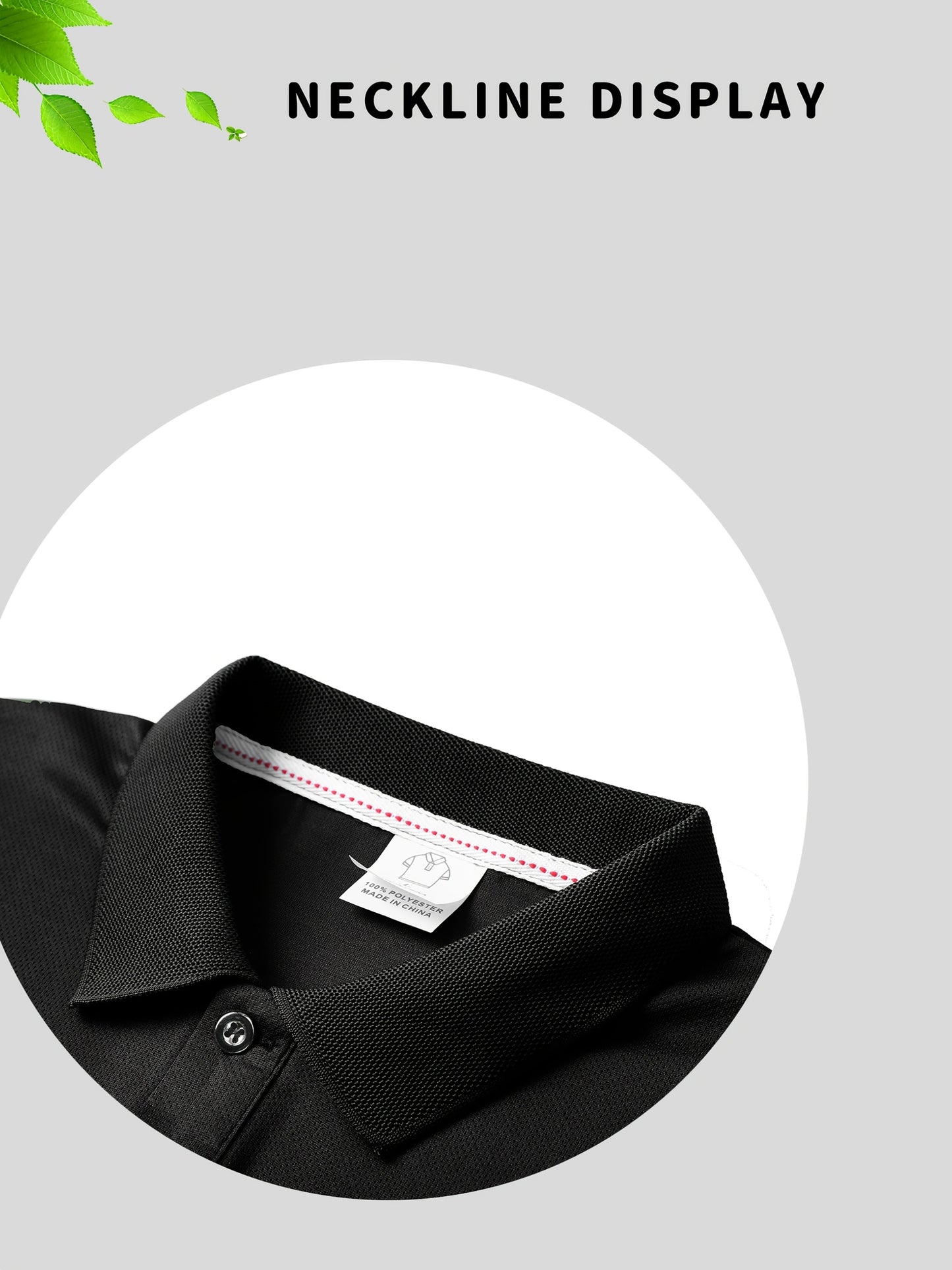 Men's Black/White/Grey/Navy Blue Polyester Shirt - product view 9