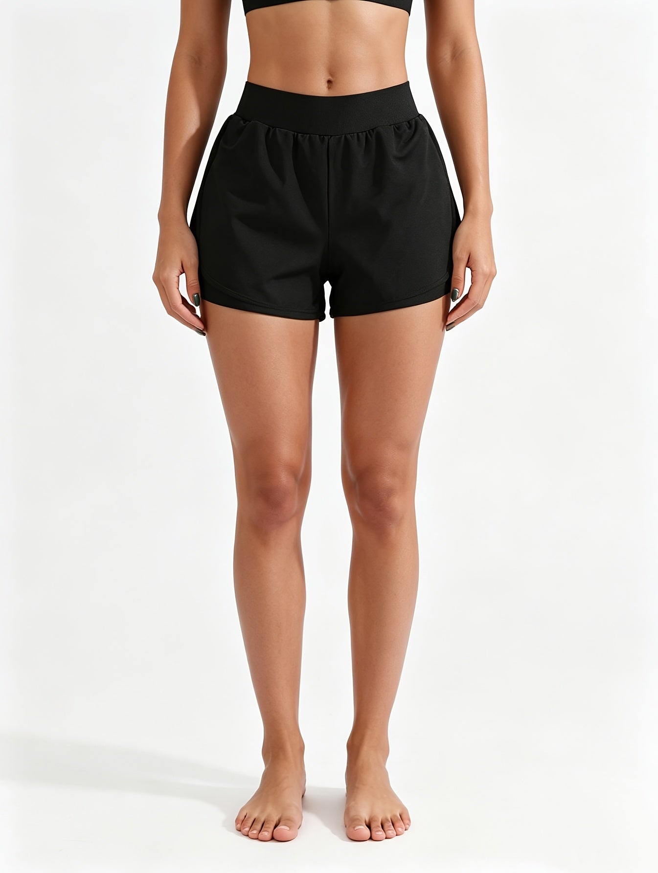 3-Pack Women'S High Waist Tennis Skirted Shorts with Built-In Liner, Elastic Waist, Lightweight Sport Shorts for Workout, Running And Casual Wear