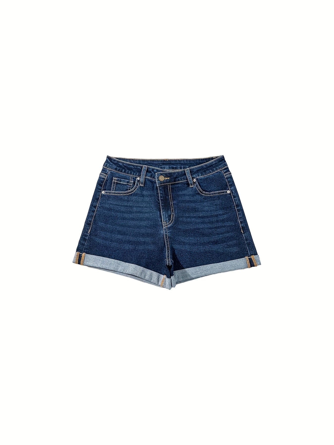 Design of Multicolored Asymmetric Closure Rolled Hem Elastic Shorts