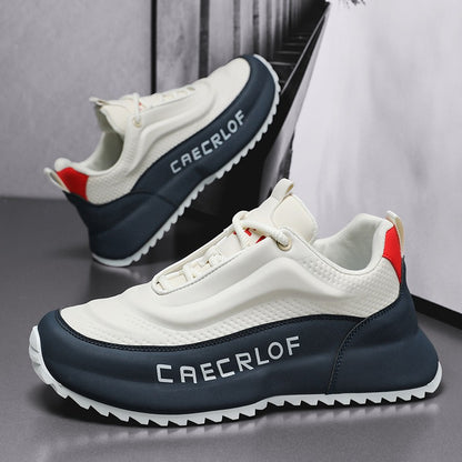 1 Pair Men'S Low-Top Training Shoes - Breathable, Comfort for Walking, Running, Travel & Casual Wear, Comfy Shoes, Sleek Sporty Design, Textured Fabric Upper, Modern Athletic, Lightweight Construction, Walking Sneakers, Fitness Enthusiasts