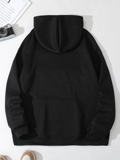 5pcs Men'S Casual Hooded Sweatshirt Set | Soft & Comfortable, Solid Color, Regular Fit, Slight Stretch Fabric, Casual Style, Perfect for Fall/Winter, Casual Wear, with Pockets and Long Sleeves