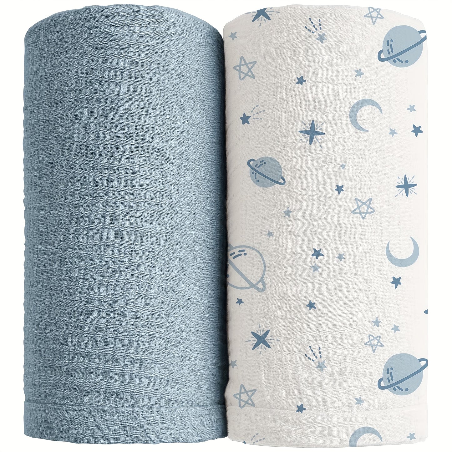Swaddle Blanket - 2-pack Breathable Muslin Soft