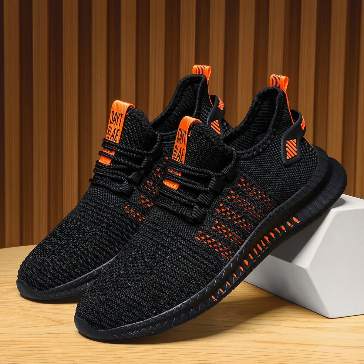 Men's Running Shoes, Breathable Mesh, Comfortable Odor-Resistant Casual Sneakers, for Spring & Fall