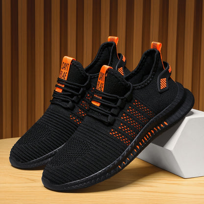 Men's Running Shoes, Breathable Mesh, Comfortable Odor-Resistant Casual Sneakers, for Spring & Fall