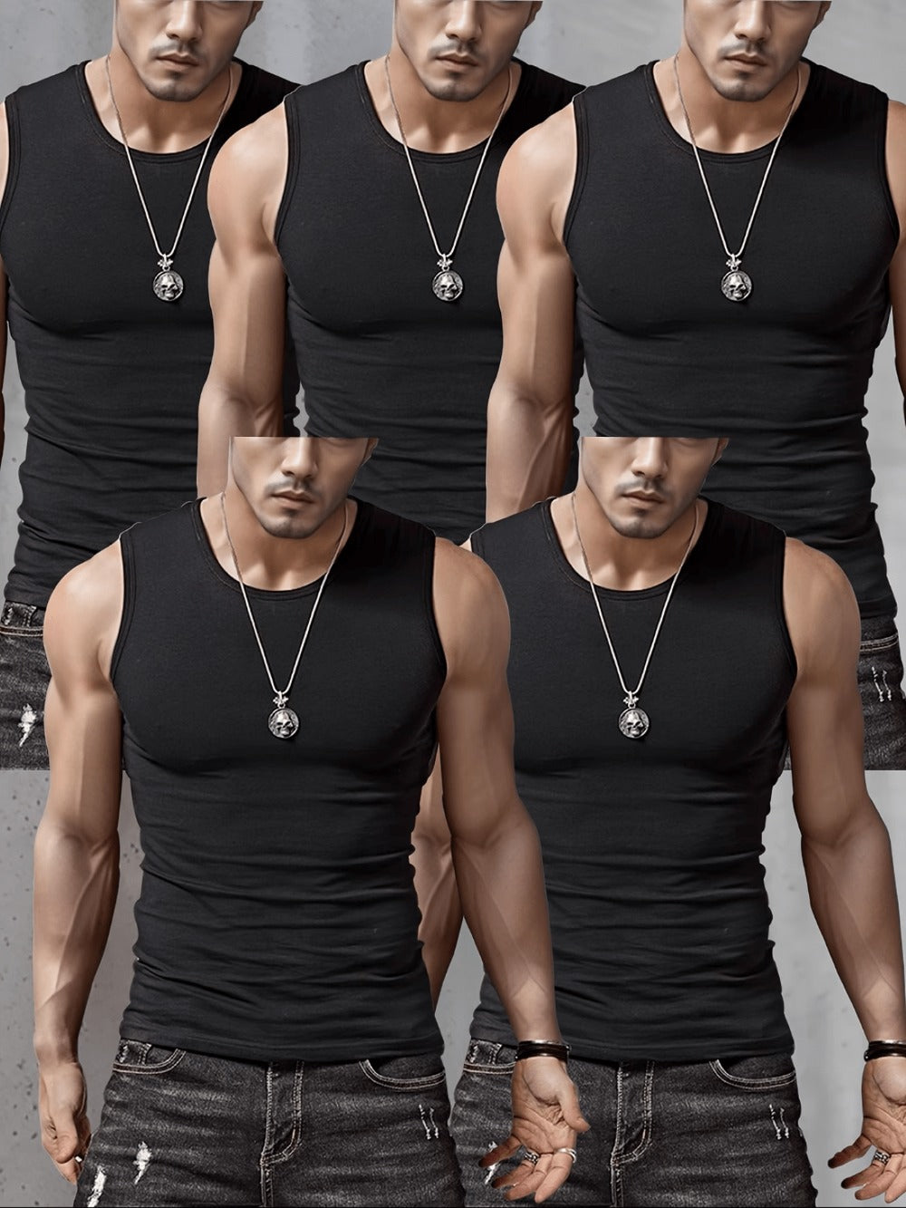 Men's Classic Tank Top - Crew Neck Sleeveless